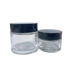 I barattoli di vetro cosmetici osservano la crema imbottiglia 30ml trasparente materiale del giro pp